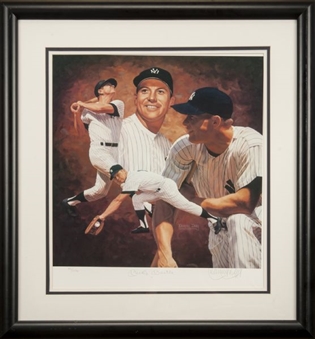 Mickey Mantle Signed Daniel Day Print (411/536)